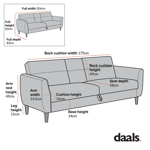 Latimer Grey Faux Leather 3-Seater Storage Sofa Bed