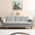Latimer Grey Faux Leather 3 - Seater Storage Sofa Bed - daals