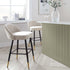Miyae Set of 2 Pleated Champagne Beige Velvet Upholstered Counter Stools - daals