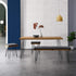 MEILEN Oak Dining Table Set with 2 Stools and 1 Dining Bench - daals