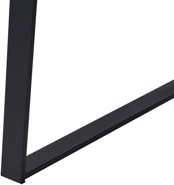 KLOTEN Oak Desk with Black Metal Legs