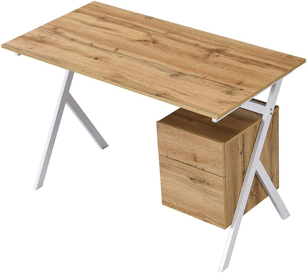 SION Desk with Drawer & Cupboard Oak