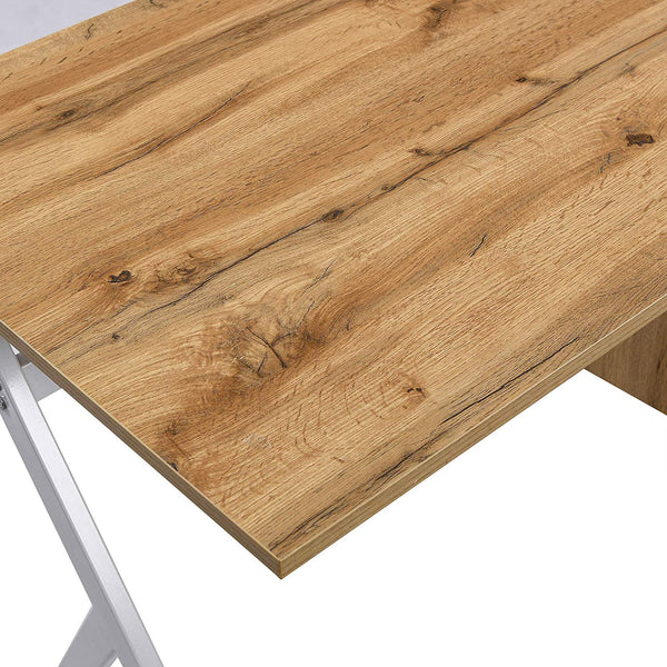 SION Desk with Drawer & Cupboard Oak