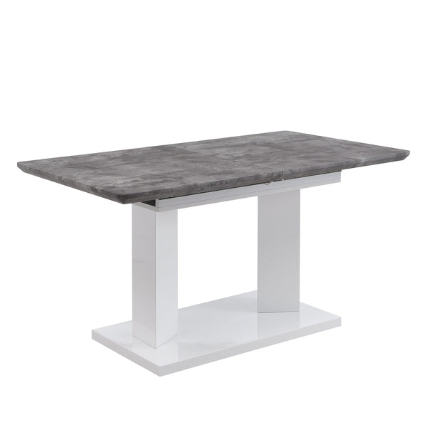 Goswell Concrete Effect Extending Dining Table 6 to 8 Seater