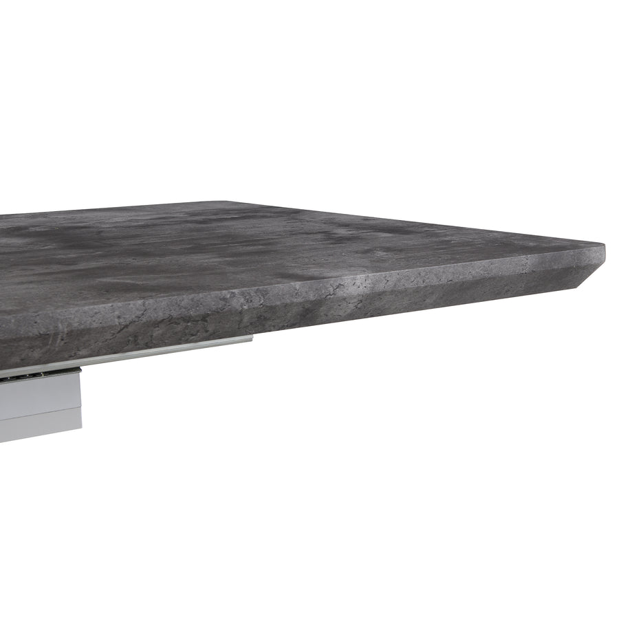 Goswell Concrete Effect Extending Dining Table 6 to 8 Seater