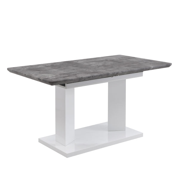 Goswell Concrete Effect Extending Dining Table 6 to 8 Seater