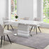 Hayne High Gloss White Extending Dining Table 6 to 8 Seater - daals
