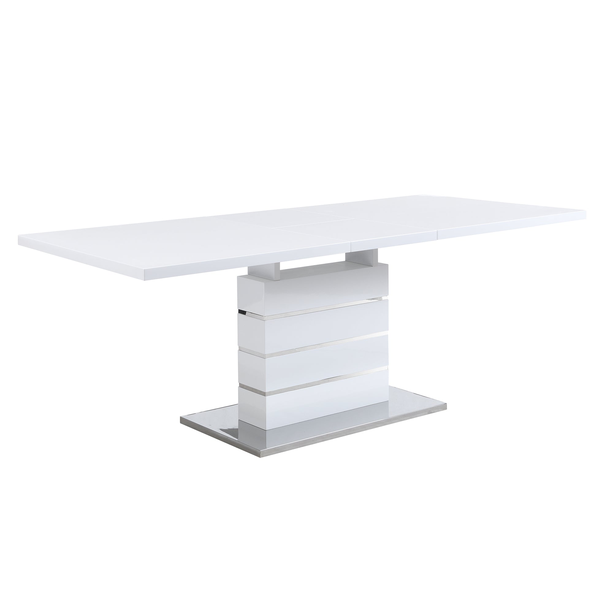 Hayne High Gloss White Extending Dining Table 6 to 8 Seater