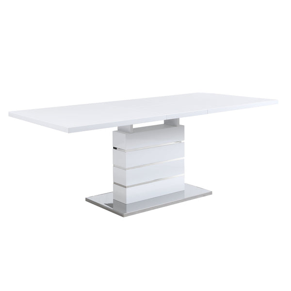 Hayne High Gloss White Extending Dining Table 6 to 8 Seater