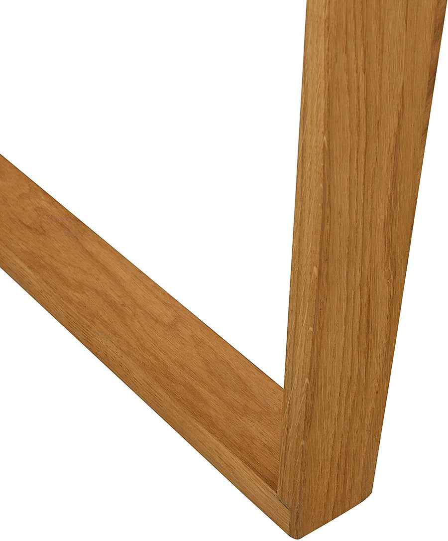 Soren Oak and White Desk with Cupboard