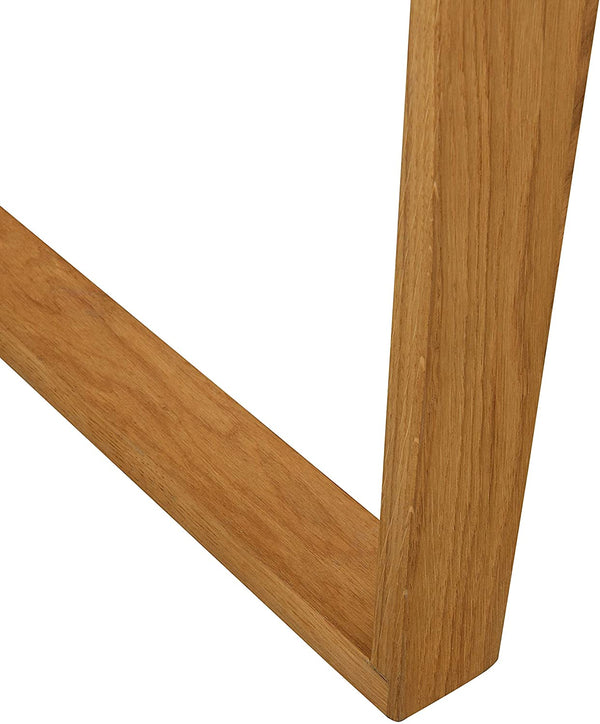 Soren Oak and White Desk with Cupboard