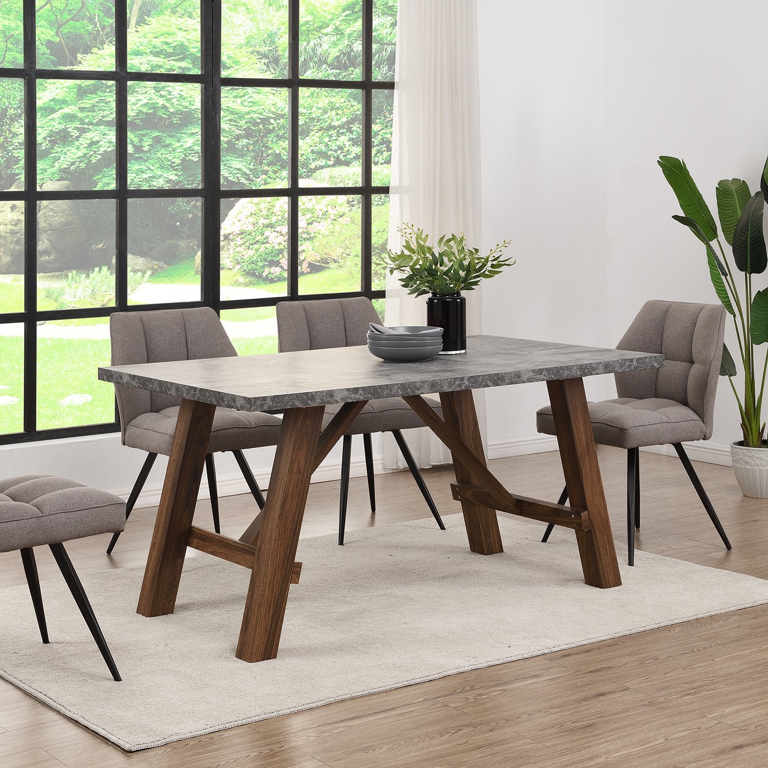 Concrete Modern Dining Room Table