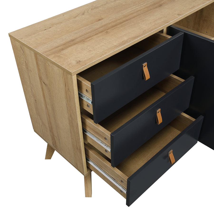 Tallis Two Tone Sideboard with 2 doors and 3 drawers - daals