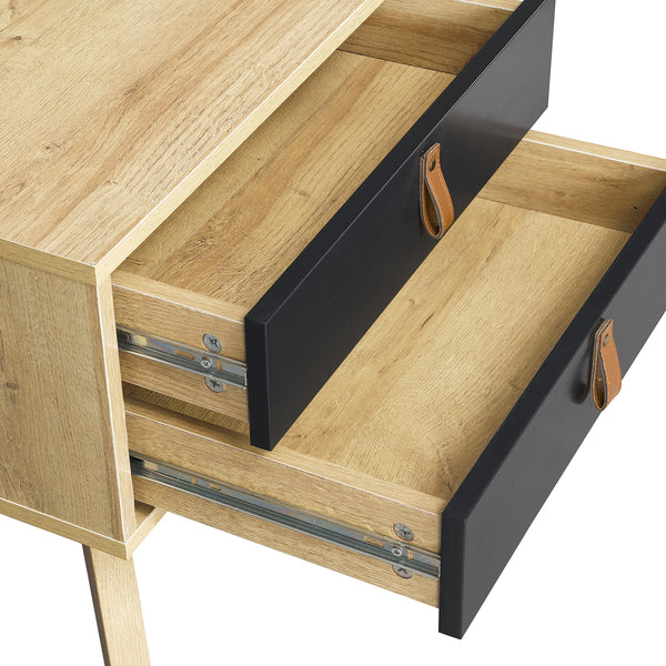 Tallis Two Tone Bedside Table with 2 drawers