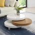 Gomboc 3 Tier High Gloss Rotating Coffee Table - daals