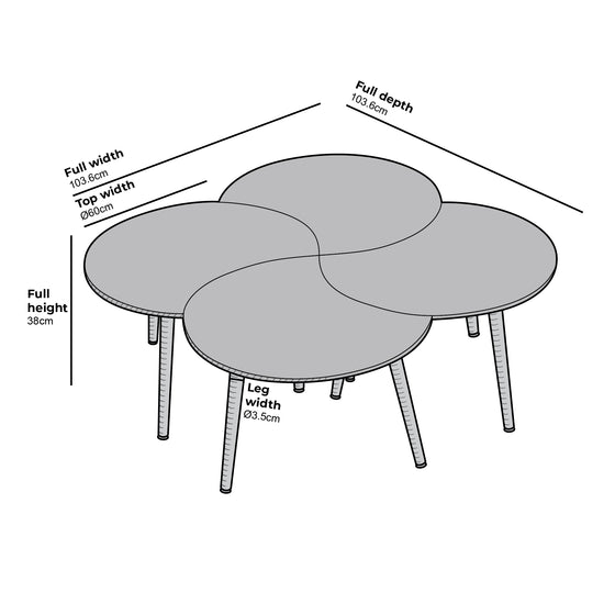 Monza 4-in-1 Walnut Effect Coffee Table