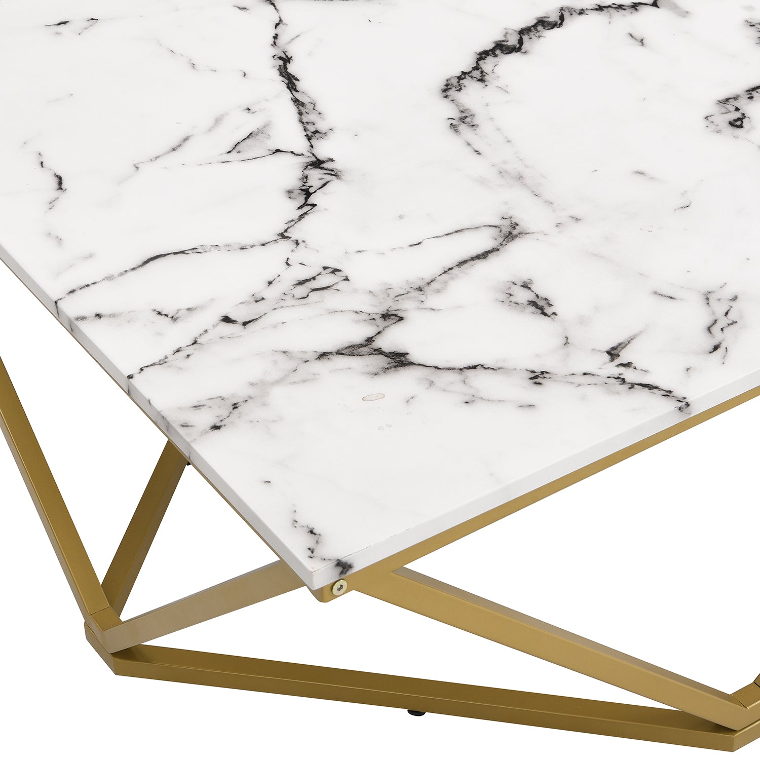 Giulia Marble Effect Square Coffee Table