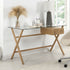 Exton 1 - Drawer Glass Desk - daals