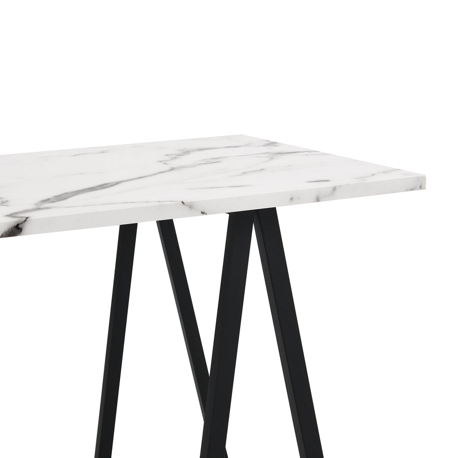 Ravena Marble Effect Console Table - daals