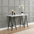 Ravena Marble Effect Console Table - daals