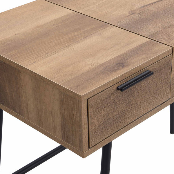 Selwyn Oak Effect Console Dressing Table