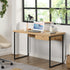 Vaxjo 1 Drawer Oak Effect Desk with Cable Management Storage - daals
