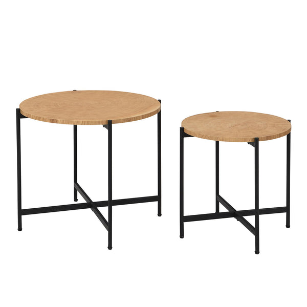 Lewes Oak Set of 2 Side Tables