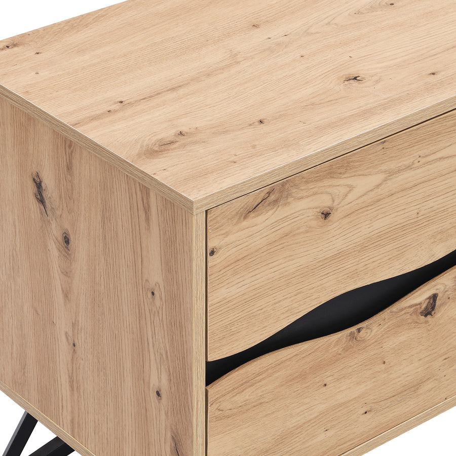 Weston Oak Effect Wide TV Unit