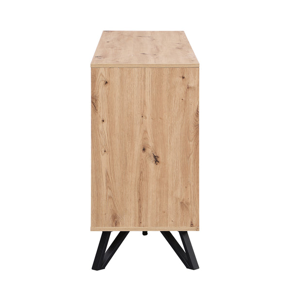 Weston Oak Effect 3 Door 3 Drawer Large Sideboard