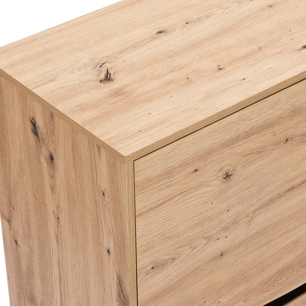 Weston Oak Effect 4 Door Cabinet