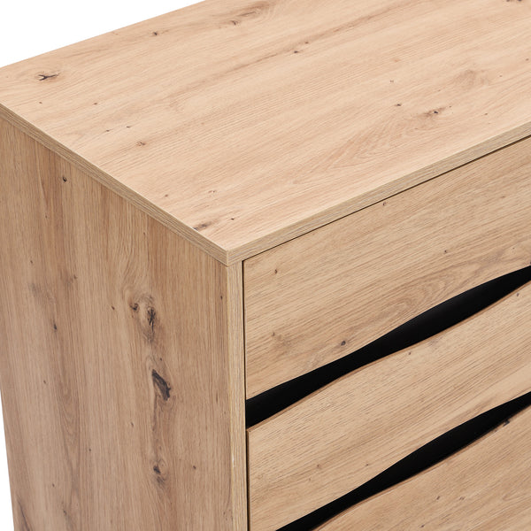 Weston Oak Effect 6 Drawer Chest of Drawers