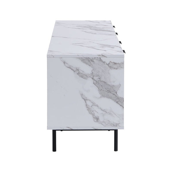 Aspen Oak and Marble Effect 150cm Wide TV Unit