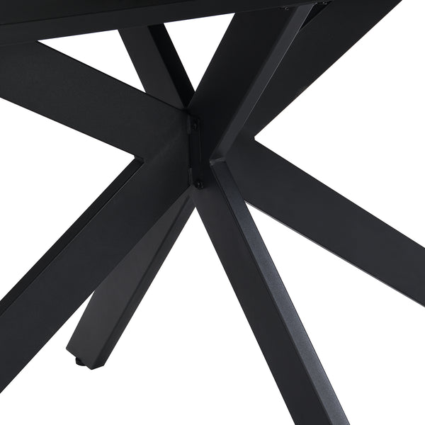 Varden Black Ceramic Extending Dining Table