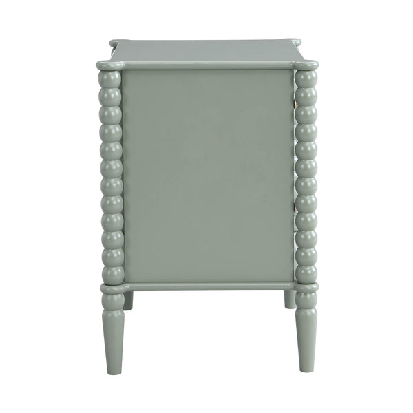 Lyndon Sage Green Bobbin 2 Drawer Bedside Table daals