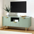 Richmond Ridged 120cm Wide TV Media Unit, Matte Sage Green - daals
