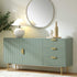 Richmond Ridged Large Sideboard, Matte Sage Green - daals