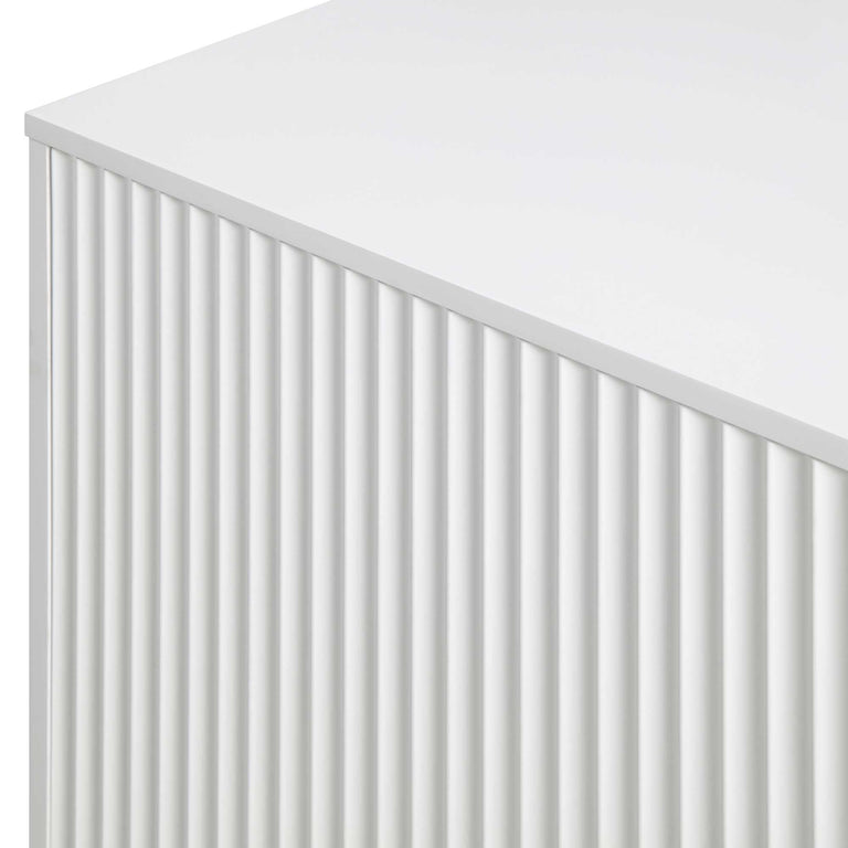 Richmond Ridged Large Sideboard, Matte White daals