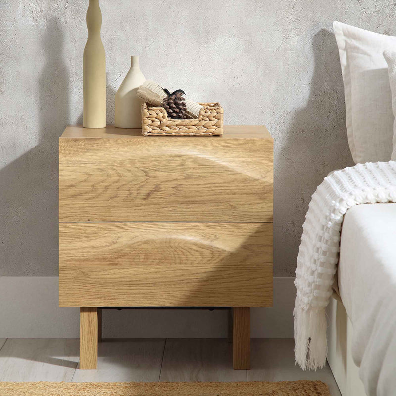 Moriko 2 Drawer Bedside Table