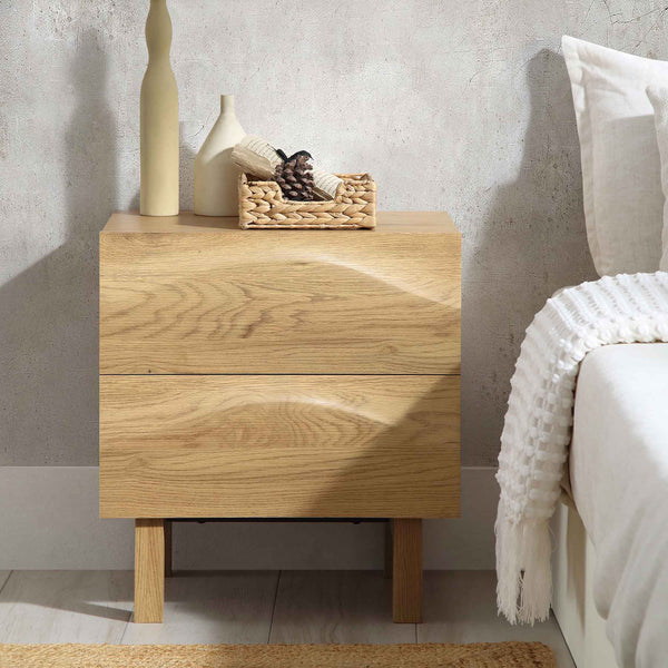 Moriko 2 Drawer Bedside Table