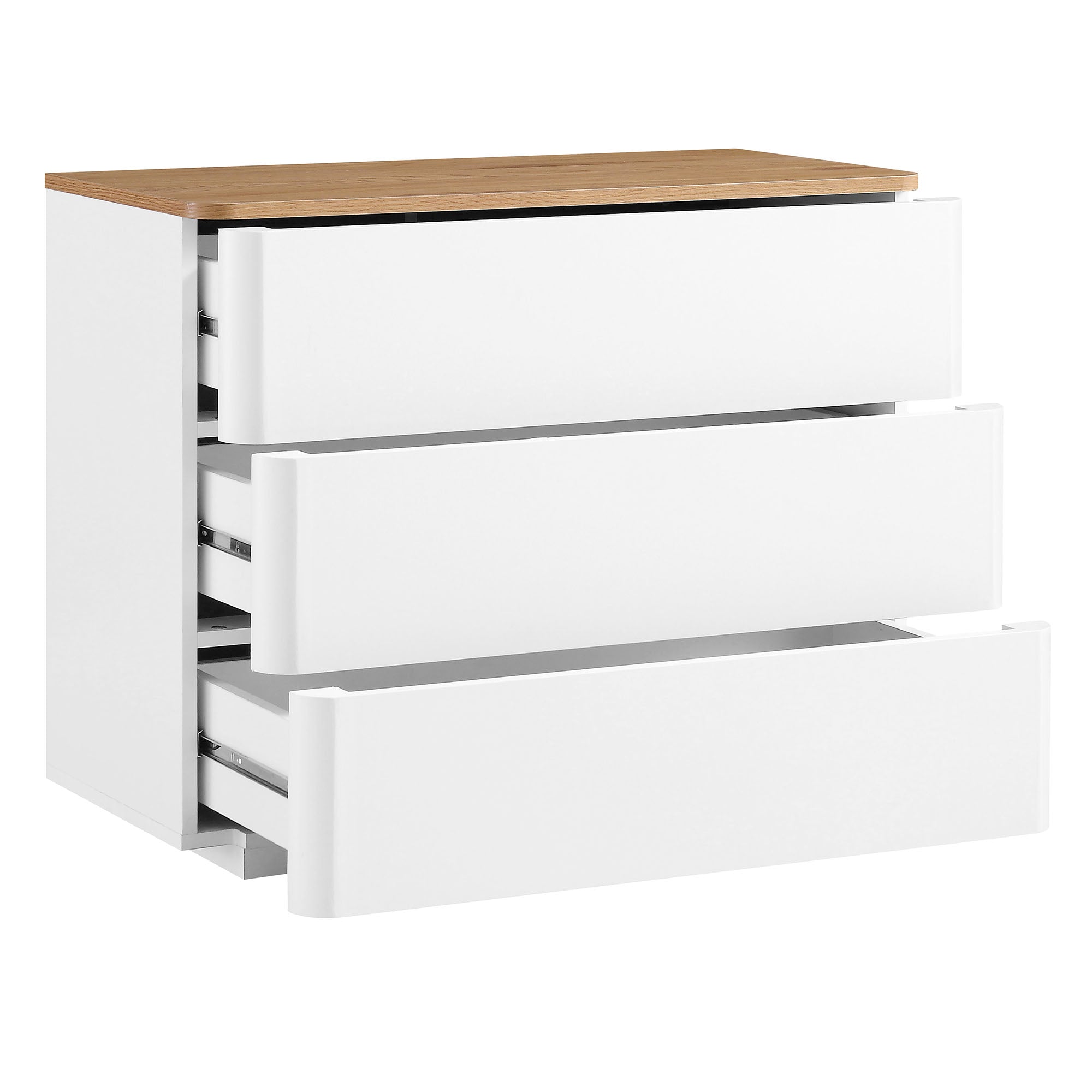 Agnes Curved Edge Chest of 3 Drawers