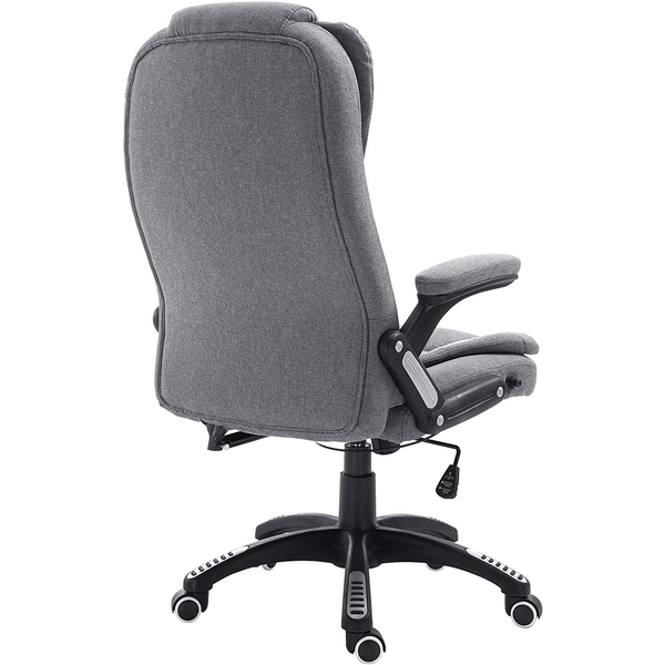 Cherry Tree Furniture Executive Recline Extra Padded Office Chair Standard, MO17 Grey Fabric - daals