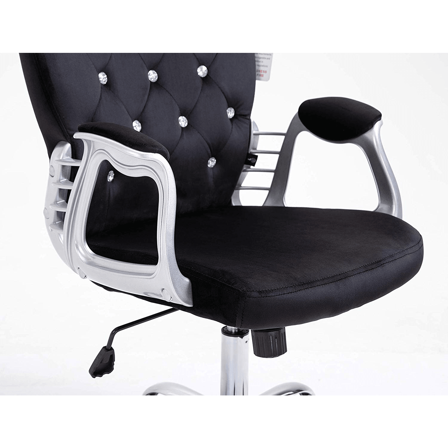 Black Velvet Chesterfield Swivel Chair