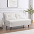 Algo Sofabed with Cushions in Beige Teddy Fabric 2 Seater