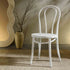 Camille Elm Wood and Rattan Bentwood Dining Chair, Distressed White - daals