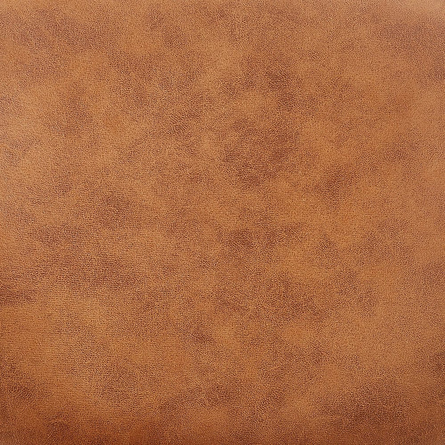 Kelmarsh Set of 2 Cognac Colour Vegan Leather Upholstered Dining Chairs