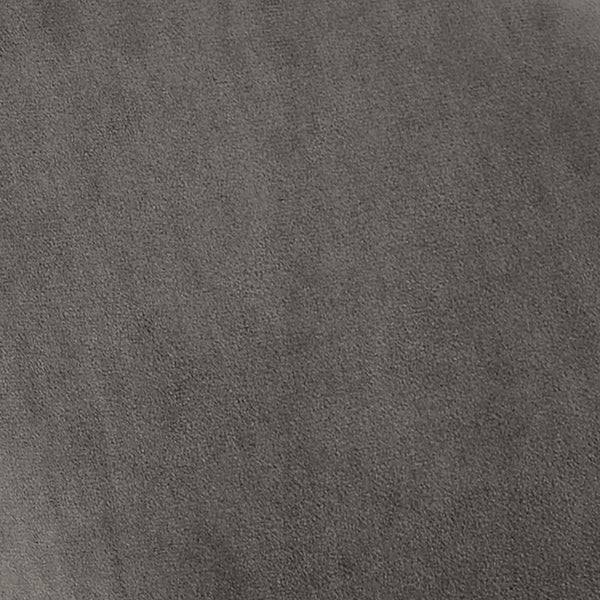 Oakley Set of 2 Dark Grey Velvet Upholstered Dining Chairs with Piping