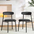 Donna Set of 2 Charcoal Velvet Dining Chairs - daals