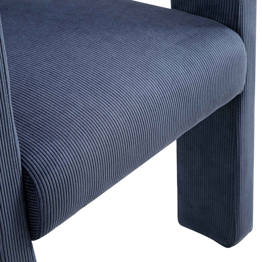Greenwich Blue Corduroy Dining Chair