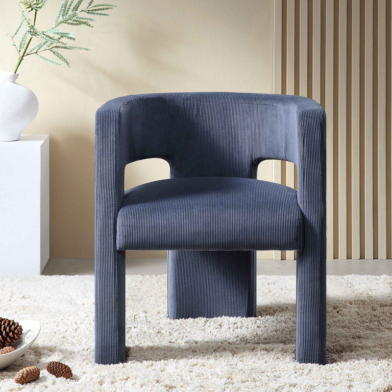 Greenwich Blue Corduroy Dining Chair