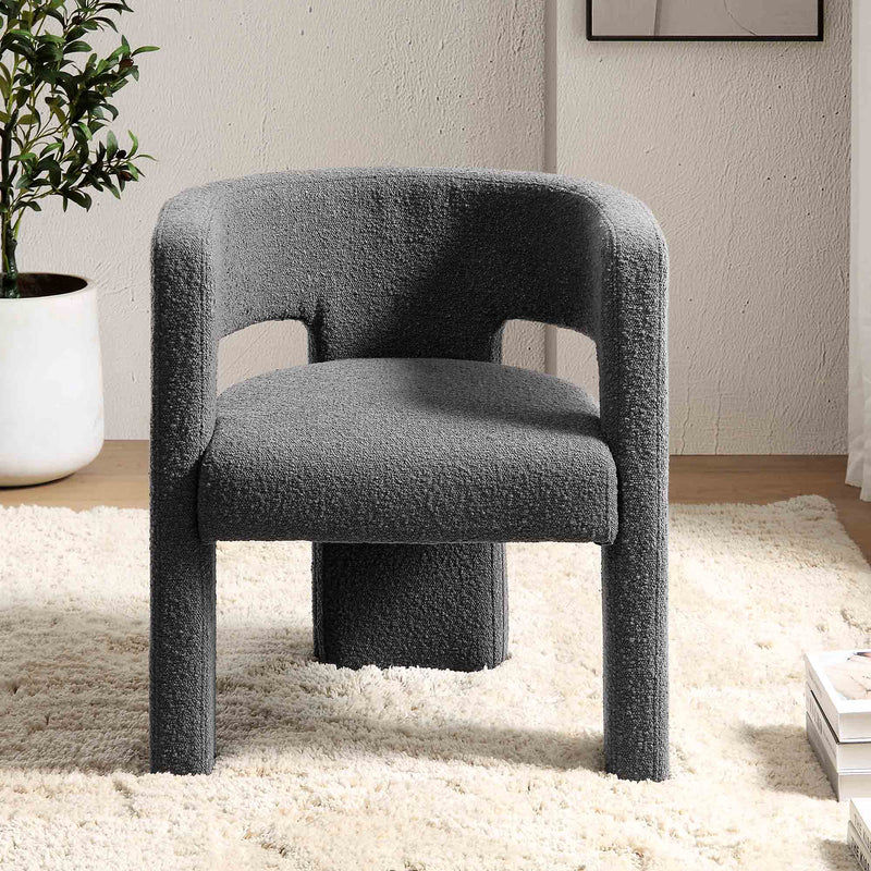 Greenwich Charcoal Boucle Dining Chair